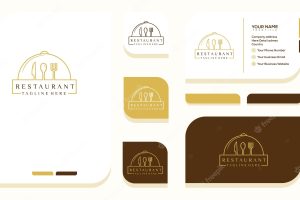 Logos for food restaurant foods shop and catering