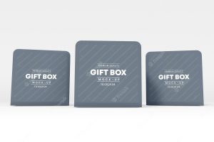 Luxury gift box branding mockup