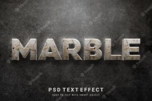 Marble text effect