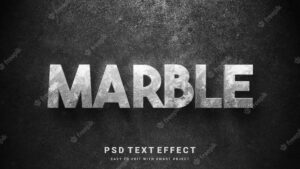 Marble text effect