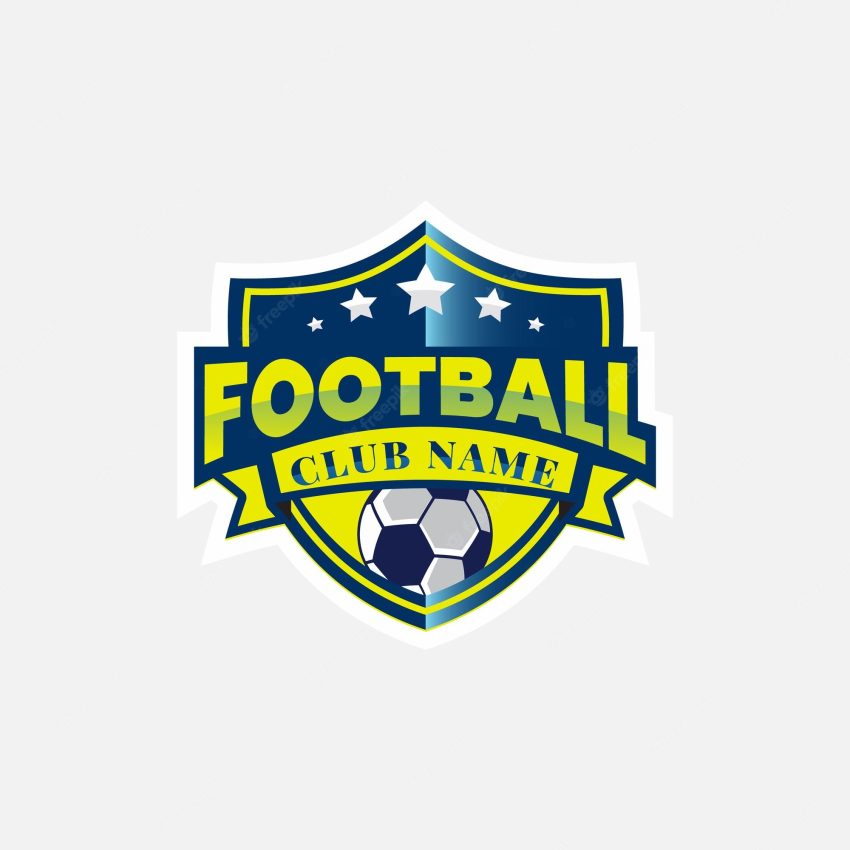Mascot emblem football logo vector