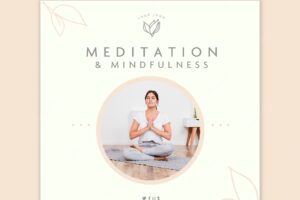 Meditation and mindfulness flyer