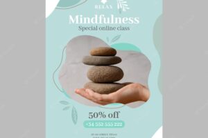 Meditation and mindfulness poster