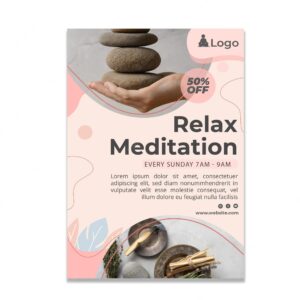 Meditation and mindfulness poster