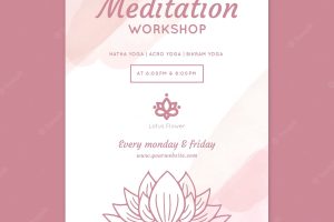 Meditation workshop poster