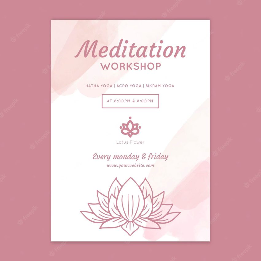 Meditation workshop poster