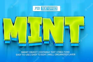Mint text style effect