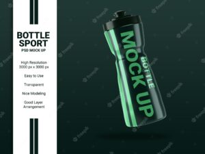 Mockup bottle sport