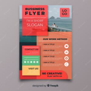 Modern business flyer template