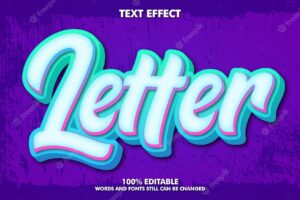 Modern lettering graffiti text effect youth culture typography design