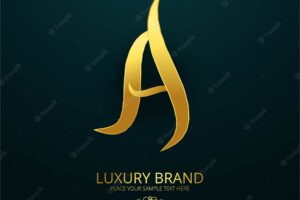 Modern luxury letter a logo