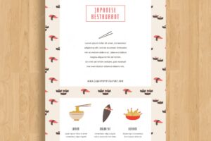 Modern restaurant flyer template