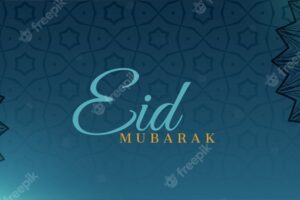 Muslim festival eid mubarak decorative