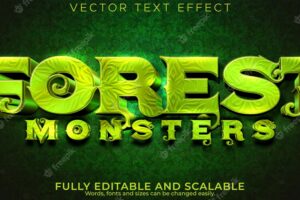Mystic forest text effect editable movie and epic text style