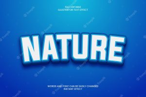 Nature text effect