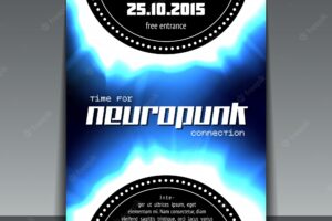 Neuropunk party flyer