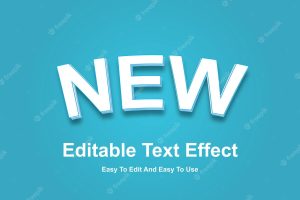 New text effect, editable nature and soft text style