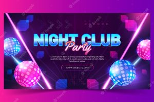 Night club party social media post template