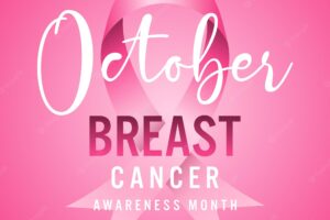 October breast cancer awareness month design