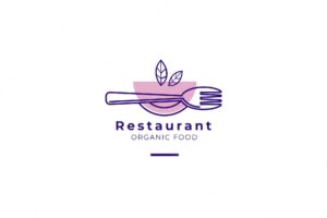Organic food restaurant logo