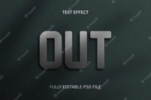 Out text effect