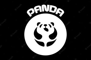 Panda logo illustration vector design