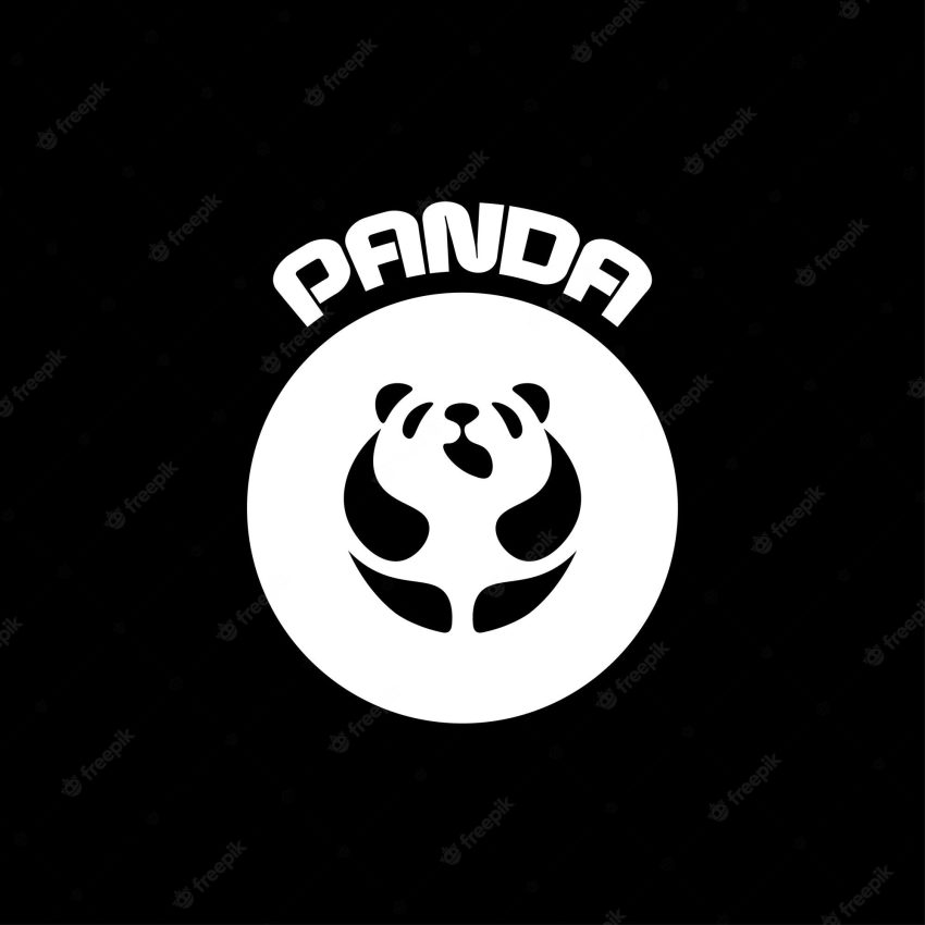 Panda logo illustration vector design