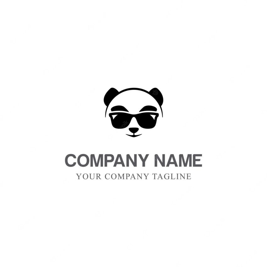 Panda logo template