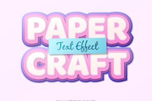 Paper cut text effect