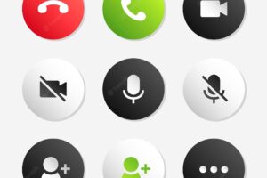 Phone call icon  set
