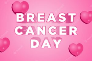 Pink breast cancer day background design
