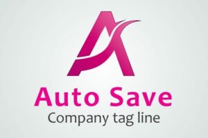 Pink logo with the letter a