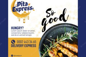 Pita express restaurant so good square flyer