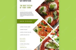Pizza flyer template