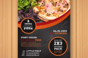 Pizza flyer template