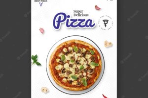 Pizza poster template