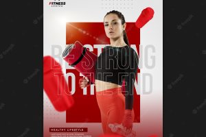 Poster fitness lifestyle template