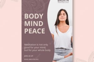 Poster for meditation and mindfulness