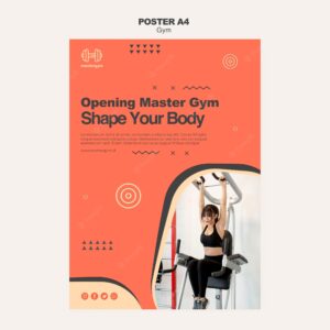 Poster template for gym activity