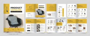 Product catalog template design or product catalogue design