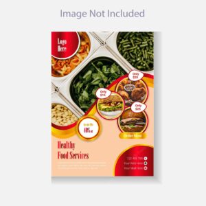 Professional restaurant food flyer template