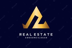 Real estate logo luxury gradient design illustrations