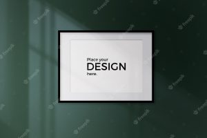 Realistic photo frame with shadow