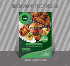 Restaurant food menu flyer design