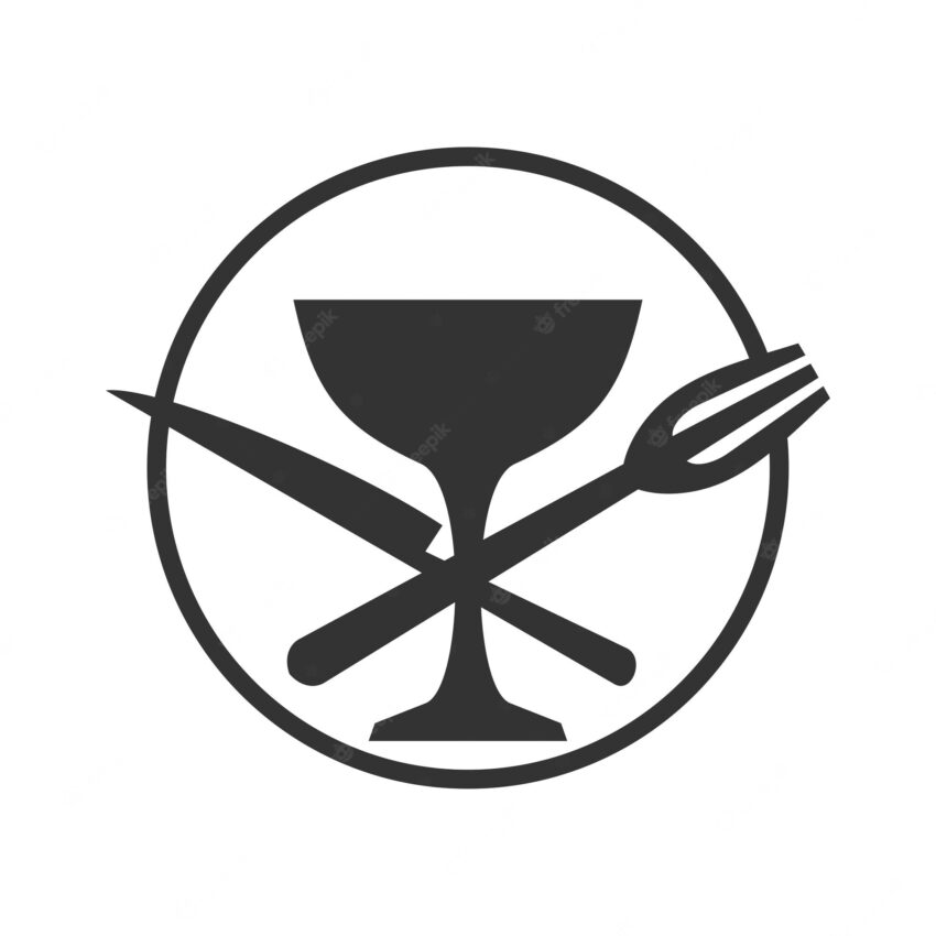 Restaurant logo template icon illustration brand identity vector