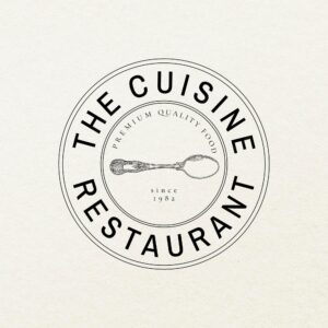 Restaurant vintage badge template psd set, remixed from public domain artworks