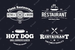 Restaurant vintage logo pack template