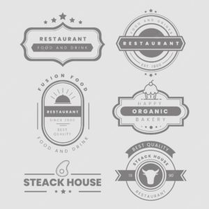 Restaurant vintage logo pack