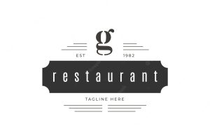 Retro restaurant logo