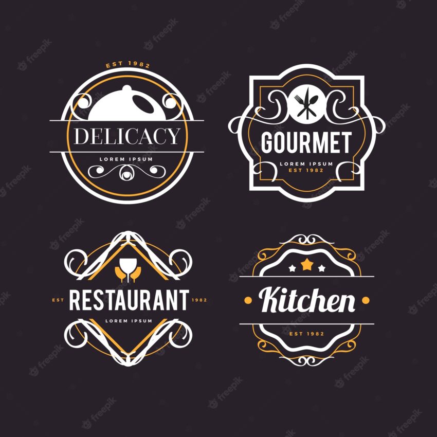 Retro style for restaurant logo